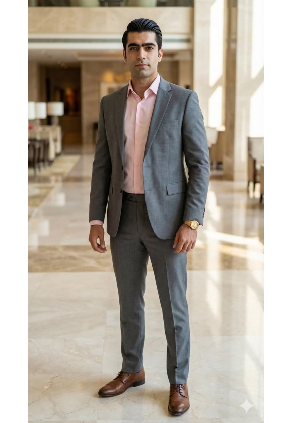 Slate Grey Professional Business Suit